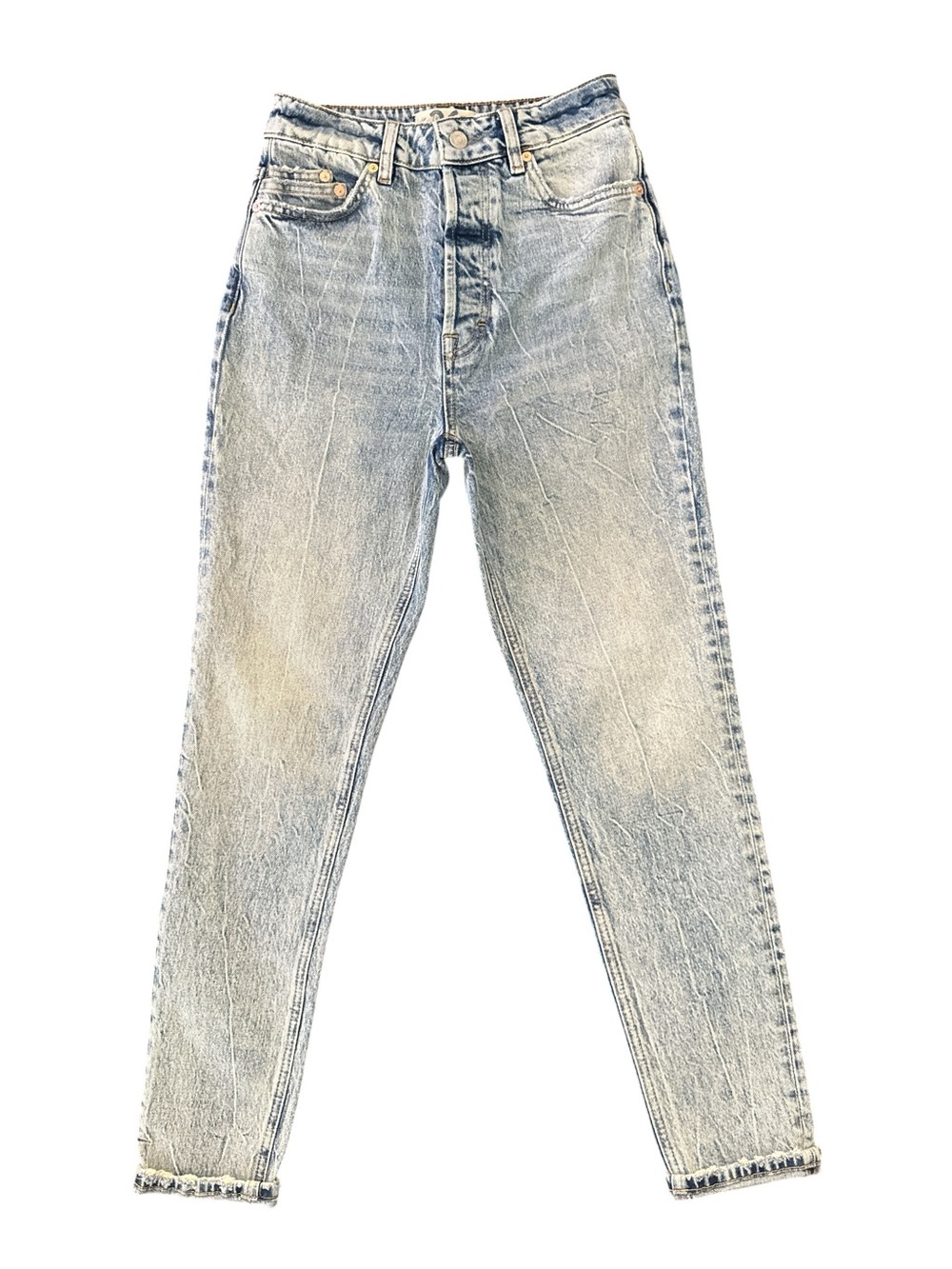 We The Free Light Blue High-Rise Vintage Wash Jeans